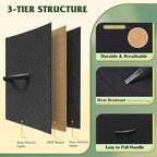 WLIVE Dresser with 4 Drawers, Fabric Storage Tower, Organizer Unit for Bedroom, Hallway, Entryway, Closets, Sturdy Steel Fram