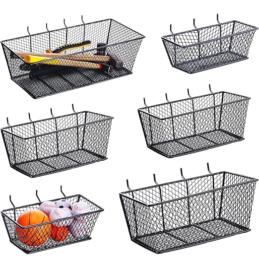 Pegboard Baskets Wall Mount Wire Peg Board Baskets 3 Sizes Pegboard Accessories Slatwall Bins Basket Home Garage Pegboard Han
