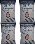 Premium Moisture Absorber Desiccants pack 200G x 4 Pack Orange Indicating Silica Gel Reusable Bags, Dehumidifer for Cars,