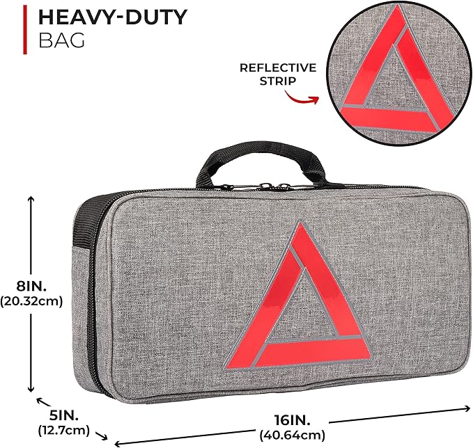 Thrive Emergency Car Kits for Vehicles - Roadside Emergency Car Kit (104 Pieces) - Car Kits for Emergency - Roadside Car Kit 