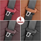 5pcs Car Seat Belt Buckler Cover, Silicon Anti-Scratch Seatbelt Buckler Protector Silencer Clip Holster for BMW Accessories, Car Interior Accessories for Men and Women (5pcs Light Brown)