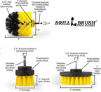Drillbrush Drill Brush Attachment Set for Bathroom Cleaning – Power Scrubber Brush Kit for Tub, Tile, Shower, and Grout – All