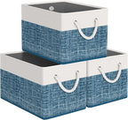 StorageTastic Storage Bin,Collapsible Storage Basket For Organizing,Large Storage Boxes With Rope Handles,Storage Containers,