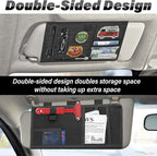 Tactical Visor Organizer, Car Visor Organizer, Sunvisor Organizers, Tactical Visors Cover Molle Webbing, Truck Accessories for Men, Car Sunshade Storage Pouch (Black)