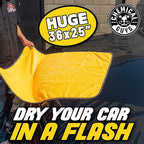 Chemical Guys HOL129 Best Two Car Wash Bucket Kit to Wash & Dry (11 Items Including 3 16 oz. Chemicals)