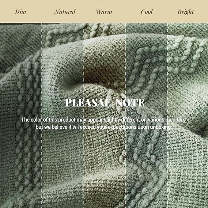BATTILO HOME Sage Green Throw Blanket for Couch, Sage Green Decor, Knit Throw Blankets for Bed, Spring Throw Blanket Light Bl