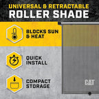 CAT® Window Shades Car Accessories - Car Shades for Back Windows Baby Visor - Retractable Window Blinds for SUV, Truck, & Car Sun Shade Window Screen - Car Window Shade for Baby - 14in x 19in