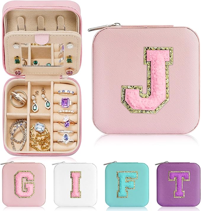 Parima Travel Jewelry Box for Girls Women, Jewelry Organizer Box | Personalized Jewelry Boxes for Women Girls Jewelry Box | N