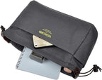 Vercord Canvas Handbag Organizers, Sturdy Purse Insert Organizer Bag in Bag, 10 Pockets Grey Small