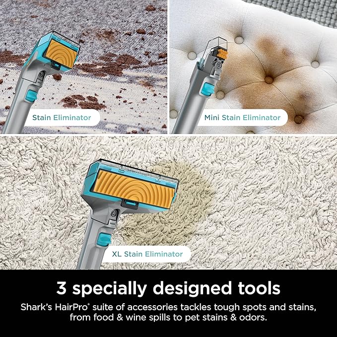 Shark StainStriker HairPro Portable Carpet, Upholstery & Area Rug Cleaner, Stain, Hair & Odor Remover, 3 Tools & dual activat