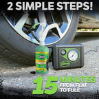 Slime 50107 Flat Tire Puncture Repair, Smart Spair, Emergency Kit For Car Tires, Includes Sealant And Tire Inflator Pump, Sui