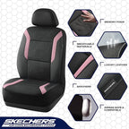 Skechers Memory Foam Car Seat Covers, Air Cool Mesh Thick Seat Covers, Car Seat Covers Front Seats Airbag Compatible, Automot