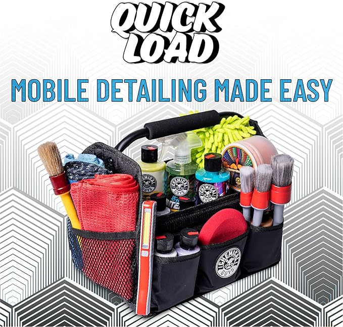 Chemical Guys Quick Load Collapsible Detailing Car Caddy Organizer & Storage - Portable Wash and Garage Organizer for