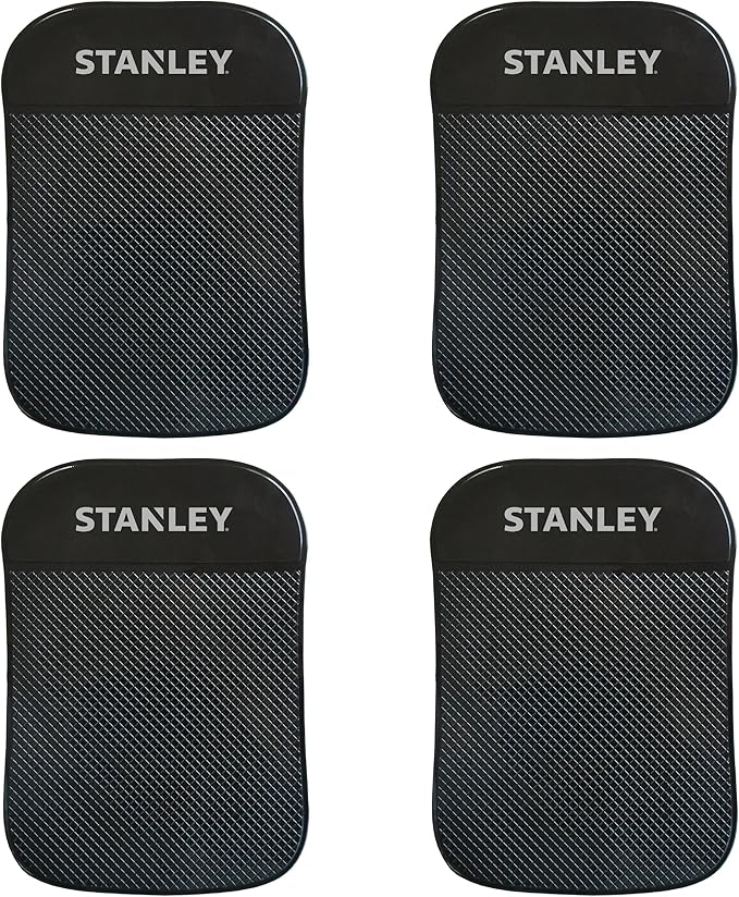 Stanley S4005 3.5" x 5.75" Extra-Strong Anti-Slip Grip Dashboard Gel Pad for Cell Phone, Tablet, GPS, Keys or Sunglasses, Pac