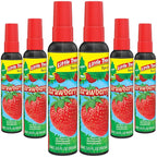 LITTLE TREES Car Air Freshener | Spray Provides a Long-Lasting Scent for Auto or Home | On-the-go Freshness | Strawberry, 6 A