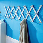 SKOLOO Hat Rack for Wall with 20 Hooks, Solid Wooden, Modern, Expandable Coat Rack Wall Mount for Coats, Hats, Bags, Baseball