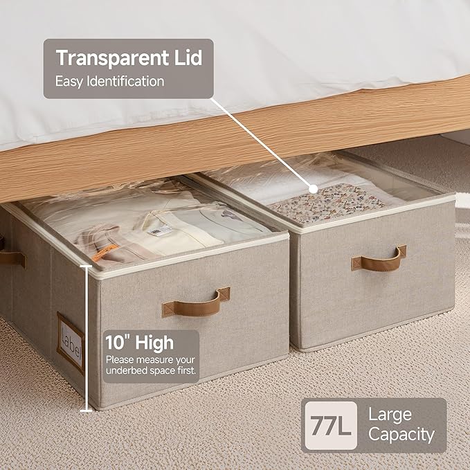 Under Bed Shoe Storage Organizer with Under Bed Storage Bins
