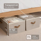 Under Bed Shoe Storage Organizer with Under Bed Storage Bins