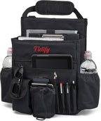 Tidify Car Front Seat Organizer [2025 UPDATED] with Dedicated Tablet and Laptop Storage Stabilizing Side Straps Soft Adjustable Shoulder Strap and Hardened Buckles Your Office Away from Office.