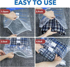 MEIQIHOME Vacuum Storage Bags, Space Saver Sealer Bags for Clothing, Pillows, Comforters, Blankets, Bedding, Travel, 16 Roll 