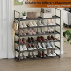 6 Tier Shoe Rack, Shoe Rack for Closet, Shoe Organizer for Entryway, Shoe Storage for Front Door Entrance & Entryway, Large S