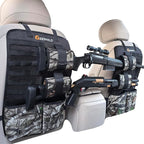 Truck Gun Rack（Set of 2）, Seat Back Gun Rack with Adjustable Straps, 600D Oxford Cloth, Universal Rifle Holder, PVC Coated, Secure Storage Pockets for Hunting Gear, Easy to Install Vehicle Gun Rack