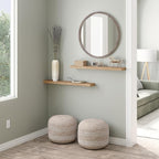 Ballucci Floating Shelves, 36" Wood Wall Shelf Set of 2, with Invisible Brackets for Bathroom, Living Room, Bedroom, Kitchen,