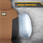 Cat® MeshFlex Automotive Seat Covers for Cars Trucks and SUVs (Set of 2) – Beige Car Seat Covers for Front Seats, Truck Seat 