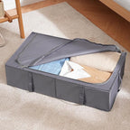 TYEERS Under Bed Storage Containers, Durable Fabric, Washable, Collapsible, Under Bed Storage Bins for Clothes, Blankets, She