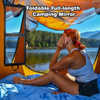 LPHUMEX Foldable Full Length Dance Mirror – 33” Portable Shatterproof Hanging Mirror, Folding Full Length Travel Mirror for D