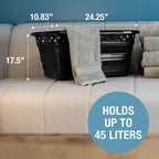 CleverMade Collapsible Laundry Baskets - 39L Foldable Large Collapsible Laundry Basket with Handles for Space Saving Storage,