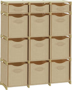 Cube Storage Organizer with Storage Bins Included - The Perfect Closet Organizers and Storage Solution. Includes 12 Storage C