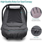 Waterproof Baby Car Seat Cover，YVMVDV Patented Cold Weather Carseat Cover for Babies,Infant Car Seat Cover Canopy for Boy Gir