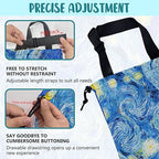 Car Garbage Bag Starry Night Hanging Canvas Car Trash Bag Waterproof Drawstring Car Back Seat Organizer for Car Back Front Seat Console with Adjustable Buckle