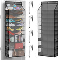 PAULONE 10-Pocket Multi-Use Over the Door Organizer, Heavy Duty 95lbs Capacity with Breathable Mesh, Versatile Hanging Storag