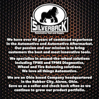 Silverback Hi-Visibility Orange Dual Foot Commercial Truck Tire Pressure Gauge, Recalibratable. Heavy Duty Stick Gauge with Black Metal Bar, Range 10-150 PSI in 2 PSI Increments.
