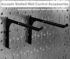 Wall Control 30-WRK-400RB Standard Workbench Metal Pegboard Tool Organizer,Red/Black