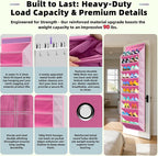 PAULONE 10-Pocket Multi-Use Over the Door Organizer, Heavy Duty 95lbs Capacity with Breathable Mesh, Versatile Hanging Storag