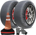 K-Musculo Snow Socks for Tires Traffic Cones, Snow Socks Snow Chain for Car SUV Pickup Easy to Use, Ultimate Grip, Washable.1