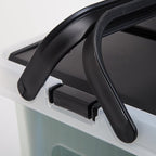 IRIS USA File Box File Organizer w/Wing Lid for Letter/Legal File, Water Resistant Document Box, BPA-Free Plastic Storage Bin