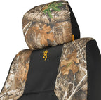 Browning Universal Low Back and Bench Seat Covers, Water and Dirt Resistant Car, Truck, and SUV Seat Covers, Realtree Edge (E