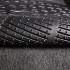 FH Group Automotive Floor Mats Climaproof for All Weather Protection Universal Fit Trimmable Heavy Duty fits Most Cars, SUVs, and Trucks, 2pc Front Set Solid Gray