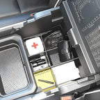 Vehicle OCD - Lower Center Console Organizer for RAM 1500/2500/3500 (2019-2026) (NOT for Classic, Longhorn, Limited) (NOT for TRX, RHO, Rebel GX with console mounted shifter) - Made in USA - SLX161