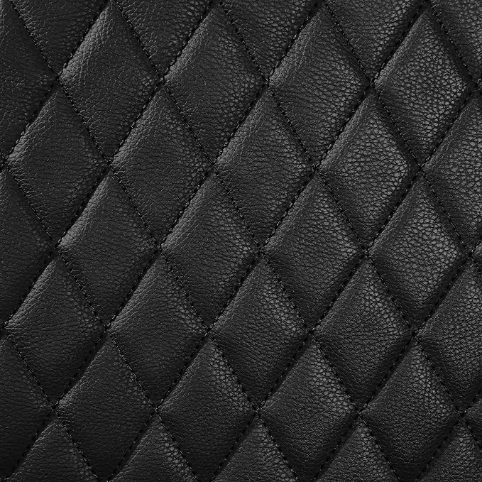 CAR PASS Faux Leather Back Seat Cover, Universal Quilting Waterproof Bench Rear Seat Cover Universal car seat Cover Fit 95% A