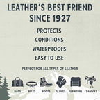 Snowshoe Leather Conditioner, Made in USA Since 1927 - Protect, Condition, Restore & Waterproof - Leather Conditioner for Fur