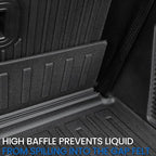 Floor Mats Cargo Mat for 2018-2024 Ford Expedition 7 Seats Captain Chairs(Not for Max Model), All Weather TPE Cargo Liner Backrest Mats Door Sill Protectors Car Accessories (Floor Mats Set)