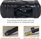 JACO SmartPro 2.0 AC/DC Digital Tire Inflator Pump - Automatic Portable Air Compressor (12V DC, 110-120V AC)