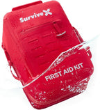 Large Waterproof First Aid Kit for Car, Travel & Home - Emergency Kit for Hiking, Camping, Backpacking and Outdoors - Include