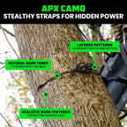 Rhino USA x Realtree Retractable Ratchet Straps (4PK) 1"x 9' (1,209lb Break Strength)- Heavy Duty Auto Self Retracting Tie Down Straps for Truck, Cargo Trailer, Motorcycle, ATV, UTV- Realtree APX Camo