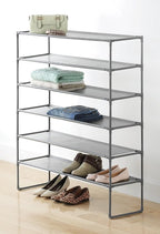 Whitmor Spacemaker 6-Tier Shelves, Gunmetal